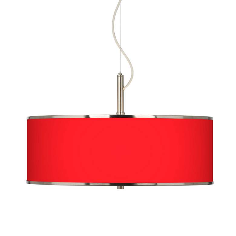 Image 1 All Red Giclee Glow 20" Wide Pendant Light