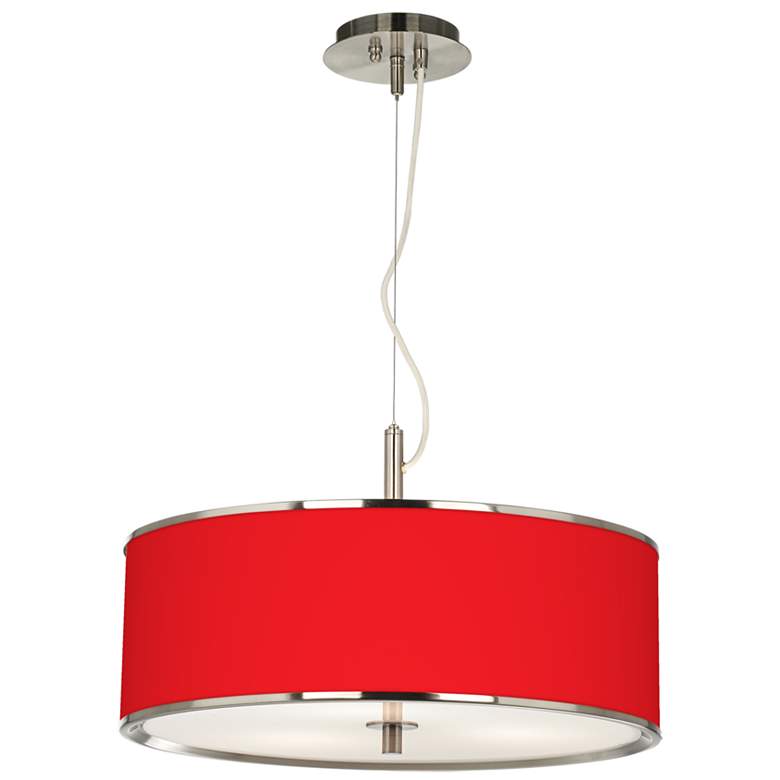 Image 4 All Red Giclee Glow 20 inch Wide Pendant Light more views