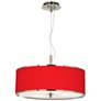 All Red Giclee Glow 20" Wide Pendant Light