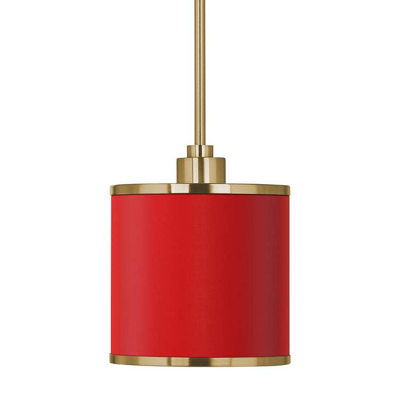 Image 3 All Red Giclee Gold Mini Pendant Light more views