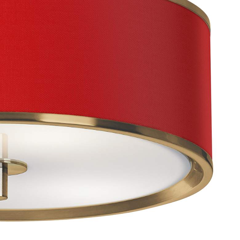 Image 3 All Red Gold 14" Wide Ceiling Light more views