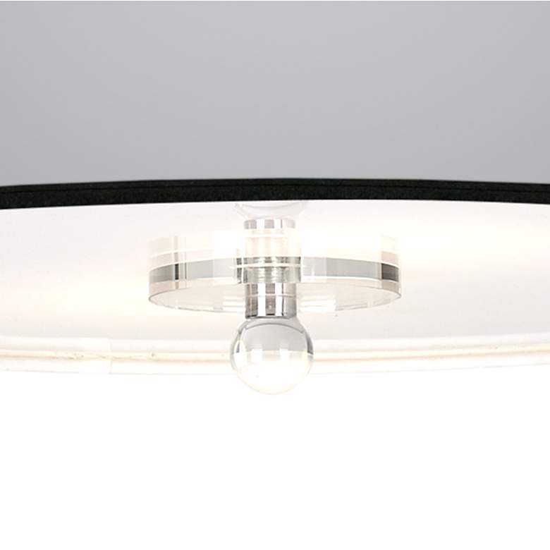 Image 3 All Silver Giclee 16 inch Wide Semi-Flush Ceiling Light more views