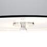 All Silver Giclee 16" Wide Semi-Flush Ceiling Light