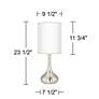 All Silver Giclee Droplet Modern Table Lamp