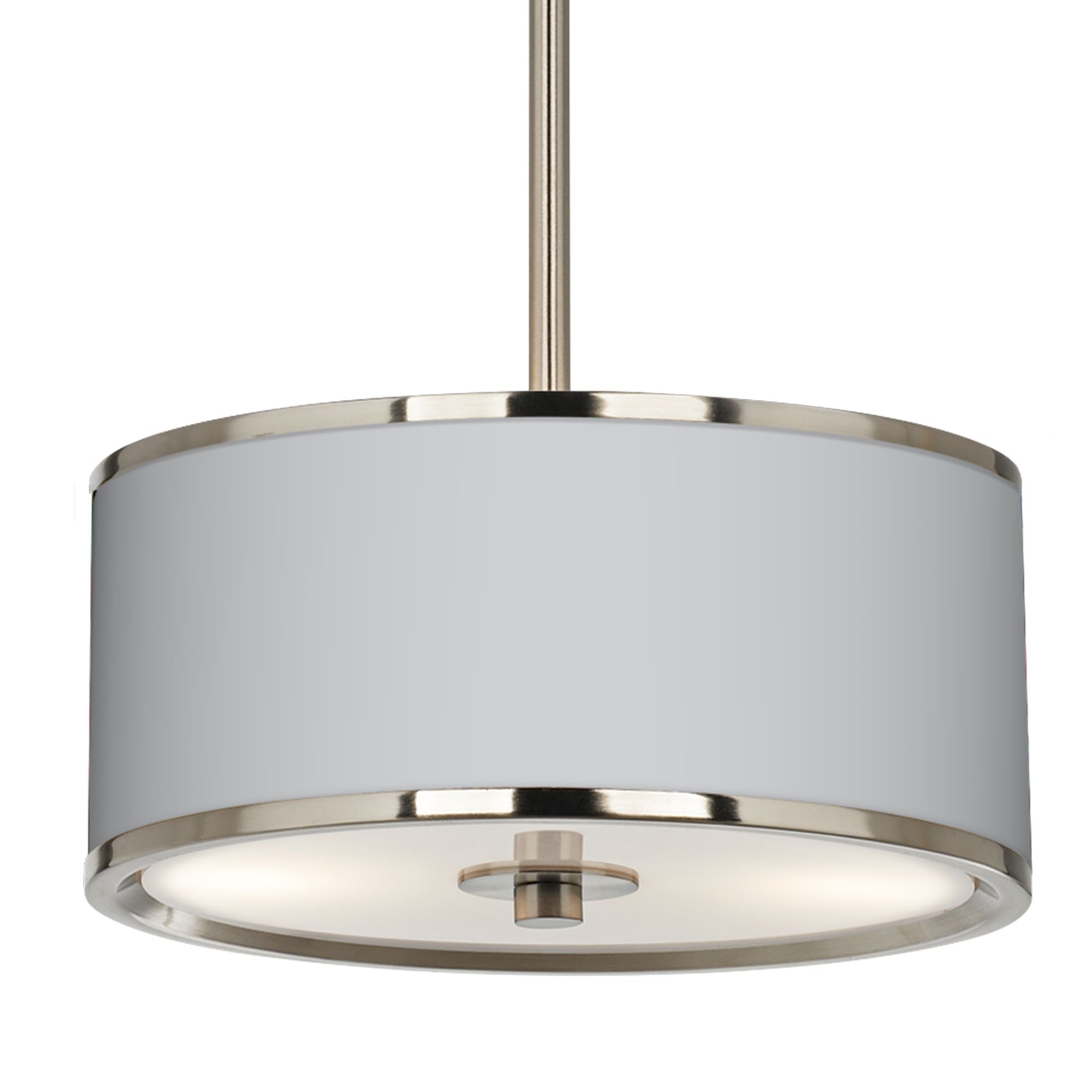 Image 3 All Silver Giclee Glow 10 1/4" Wide Pendant Light more views