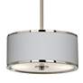All Silver Giclee Glow 10 1/4" Wide Pendant Light