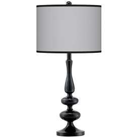 Image1 of All Silver Giclee Paley Black Table Lamp