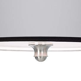 Image3 of All Silver Giclee Shade 18" Wide Ceiling Light more views