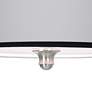 All Silver Giclee Shade 18" Wide Ceiling Light