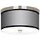 All Silver Nickel 10 1/4" Wide Ceiling Light