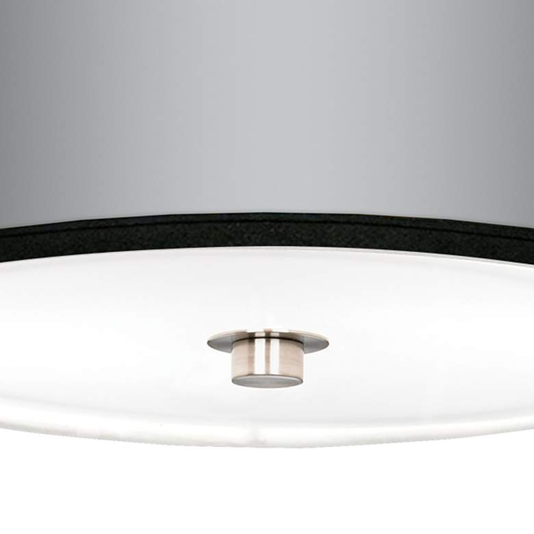 Image 3 All Silver Nickel 10 1/4" Wide Ceiling Light more views