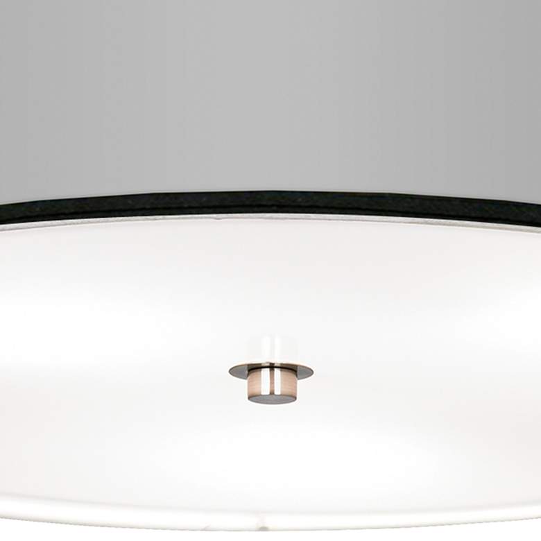 Image 3 All Silver Nickel 20 1/4 inch Wide Ceiling Light more views