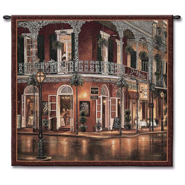 Image 1 All That Jazz 53 inch Square Wall Tapestry