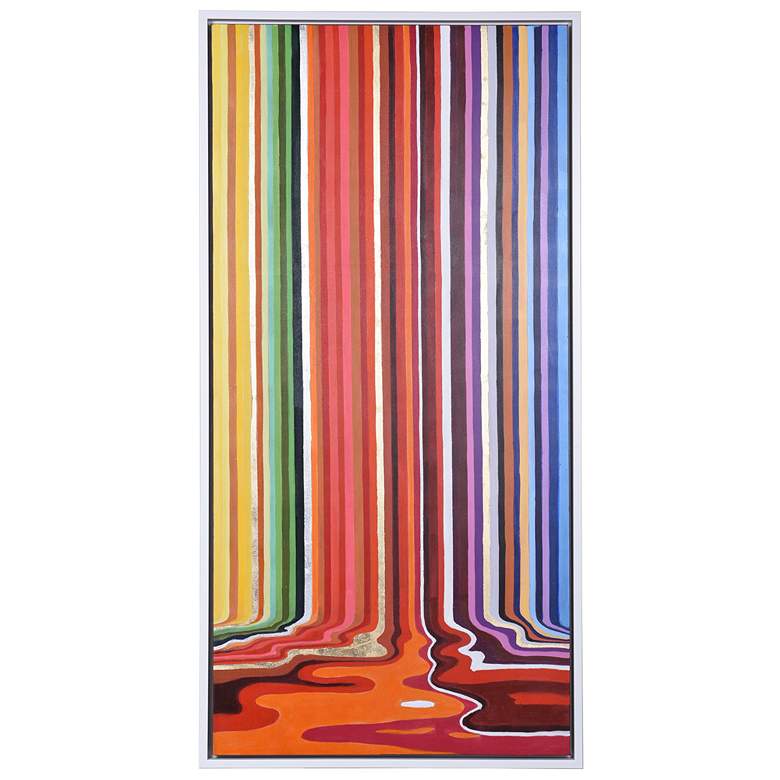 Image 1 All The Crayons Are Melting Art Print On Canvas Framed