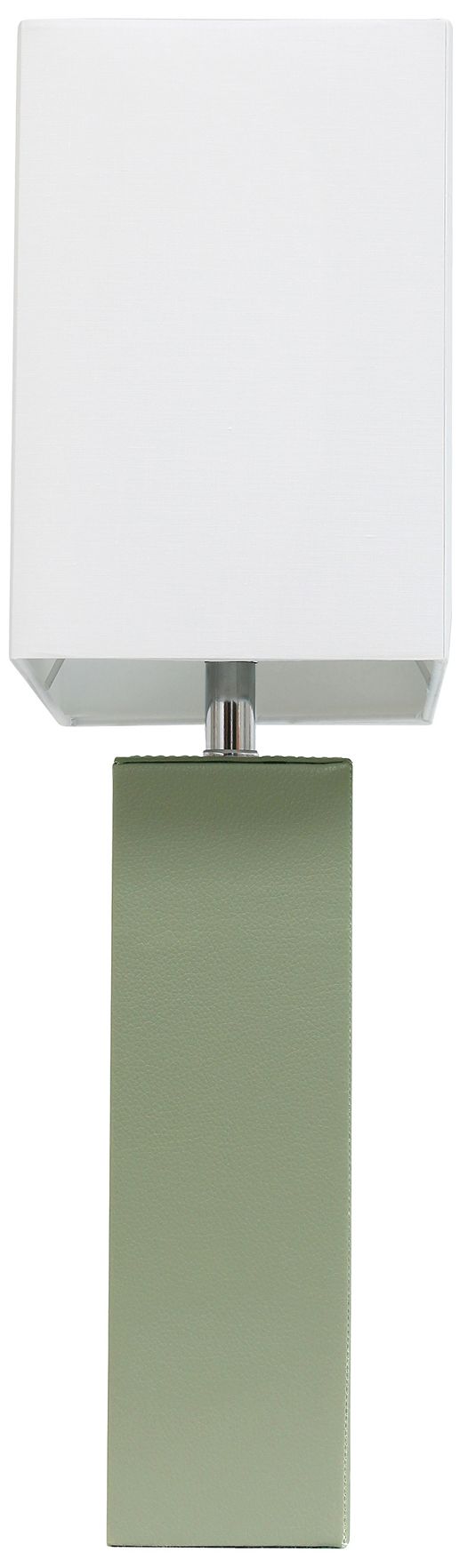 All The Rages 21" Leather Wrapped Sage Green Table Lamp with LED Bulb