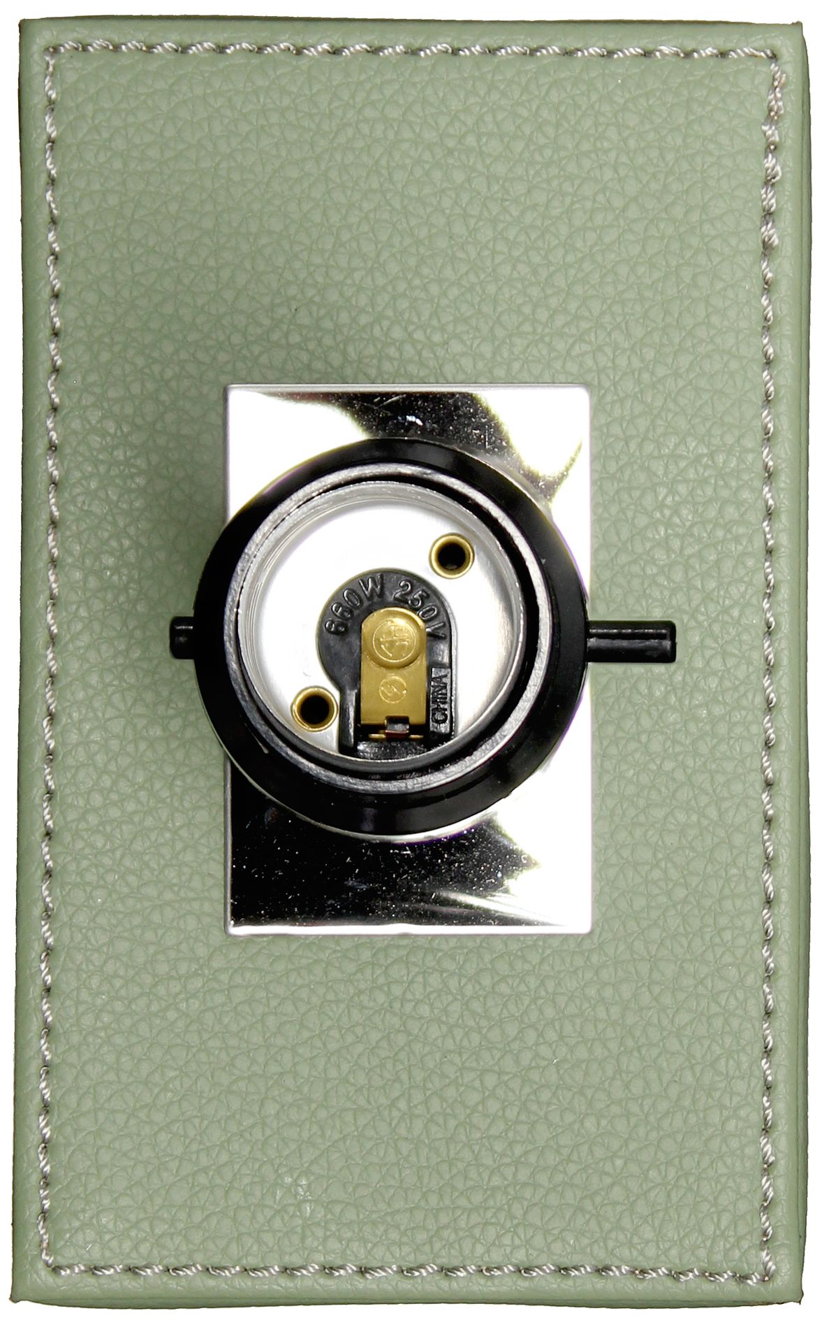 All The Rages 21" Leather Wrapped Sage Green Table Lamp with LED Bulb