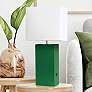 1_All The Rages 21" Lexington Green Leather USB Accent Table Lamp