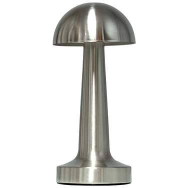 All The Rages 9" Chrome Dome Rechargeable Touch Sensor Cordless Lamp