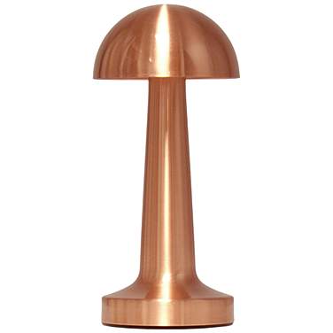 All The Rages 9" Copper Dome Rechargeable Touch Sensor Cordless Lamp