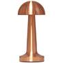 All The Rages 9" Copper Dome Rechargeable Touch Sensor Cordless Lamp