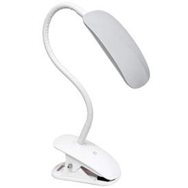 Image3 of All the Rages Adjustable Gooseneck Gray LED Clip Light with USB more views