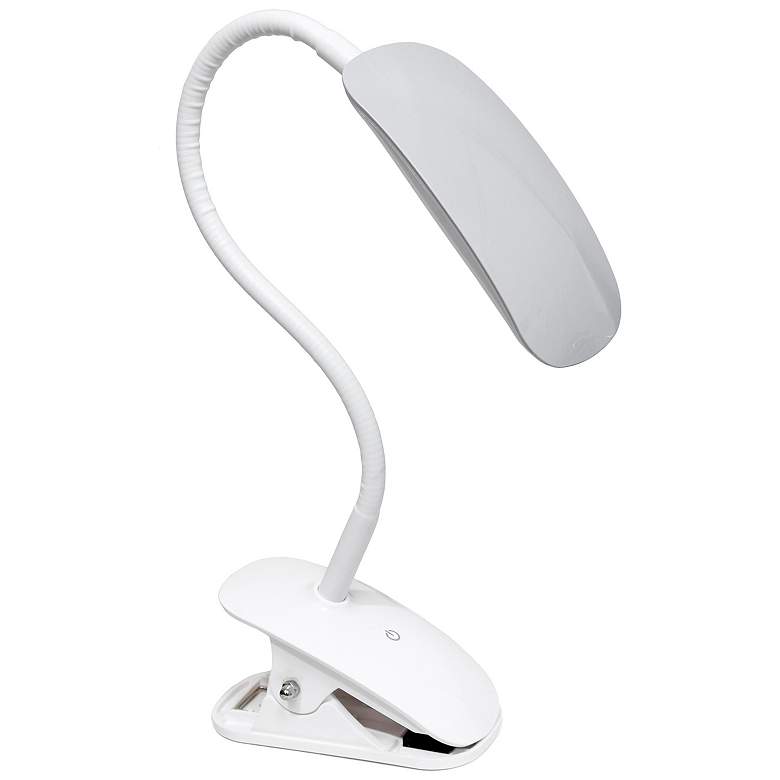 Image 3 All the Rages Adjustable Gooseneck Gray LED Clip Light with USB more views