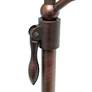 All the Rages Adjustable Height Red Bronze Arch Arm Metal Desk Lamp