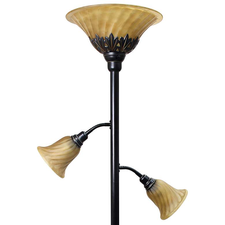 Image 2 All the Rages Alma 71" High Restoration Bronze 3-Light Floor Lamp more views