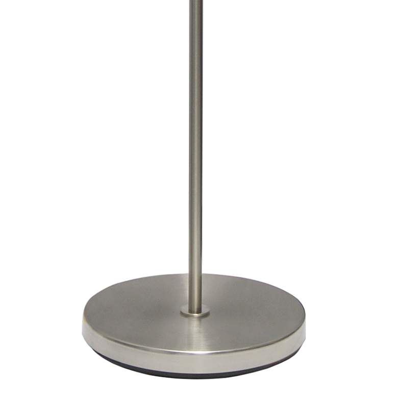 Image 4 All the Rages Analisa 58 1/4 inch Black Shade Brushed Nickel Floor Lamp more views