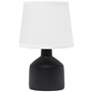 2_All the Rages Bocksbeutal 9 1/2" High Black Concrete Accent Table Lamp