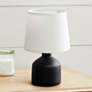 1_All the Rages Bocksbeutal 9 1/2" High Black Concrete Accent Table Lamp