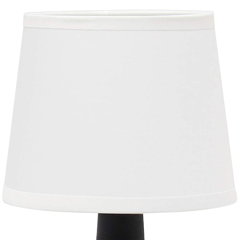 Image 3 All the Rages Bocksbeutal 9 1/2" High Black Concrete Accent Table Lamp more views