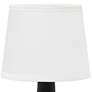 3_All the Rages Bocksbeutal 9 1/2" High Black Concrete Accent Table Lamp more views
