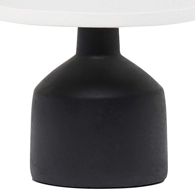 Image 4 All the Rages Bocksbeutal 9 1/2" High Black Concrete Accent Table Lamp more views