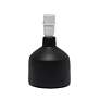5_All the Rages Bocksbeutal 9 1/2" High Black Concrete Accent Table Lamp more views