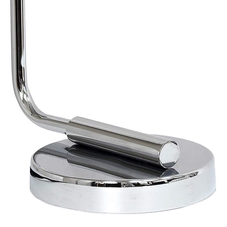 Image 4 All the Rages Bronson 19" Glass and Chrome Lantern Desk Lamp more views
