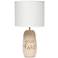 All The Rages Cozy Autumn 18" Beige Hello Fall Inscription Table Lamp