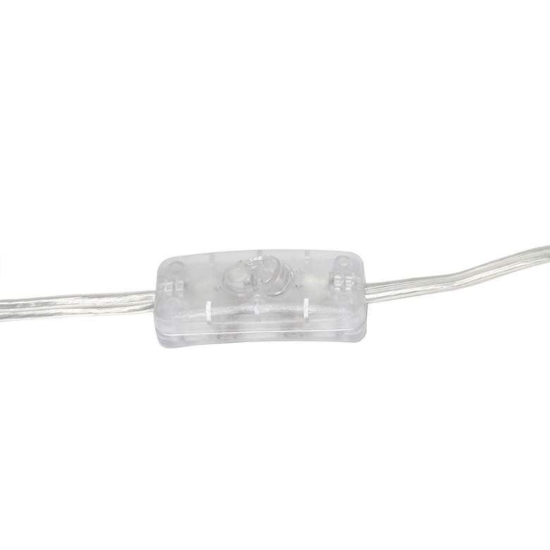 Image 7 All the Rages Demare 17 3/4" Clear Honeycomb Glass Accent Table Lamp more views