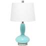2_All The Rages Dollop 23 1/2" Seafoam Blue Glass Accent Table Lamp