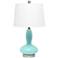 All The Rages Dollop 23 1/2" Seafoam Blue Glass Accent Table Lamp