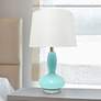 1_All The Rages Dollop 23 1/2" Seafoam Blue Glass Accent Table Lamp