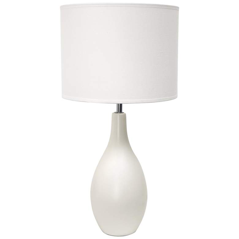 Image 2 All The Rages Essentix 18 1/4" High White Ceramic Accent Table Lamp
