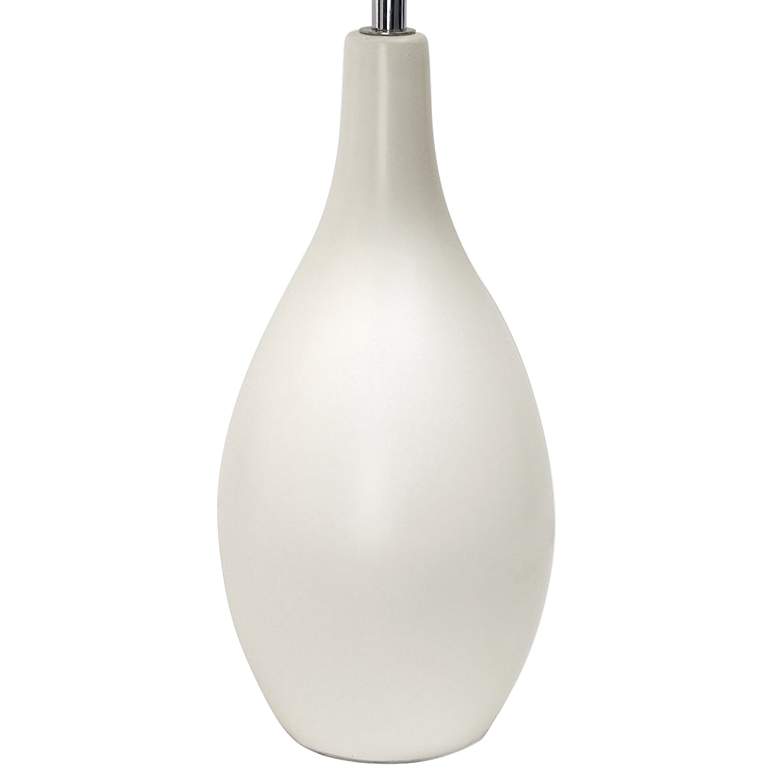 Image 4 All The Rages Essentix 18 1/4" High White Ceramic Accent Table Lamp more views