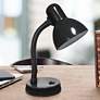 All The Rages Essentix Fundamental 14 1/4" Black Gooseneck Desk Lamp