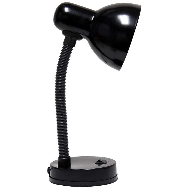 Image 7 All The Rages Essentix Fundamental 14 1/4" Black Gooseneck Desk Lamp more views