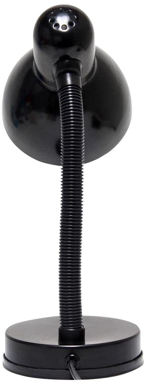 All The Rages Essentix Fundamental 14 1/4" Black Gooseneck Desk Lamp