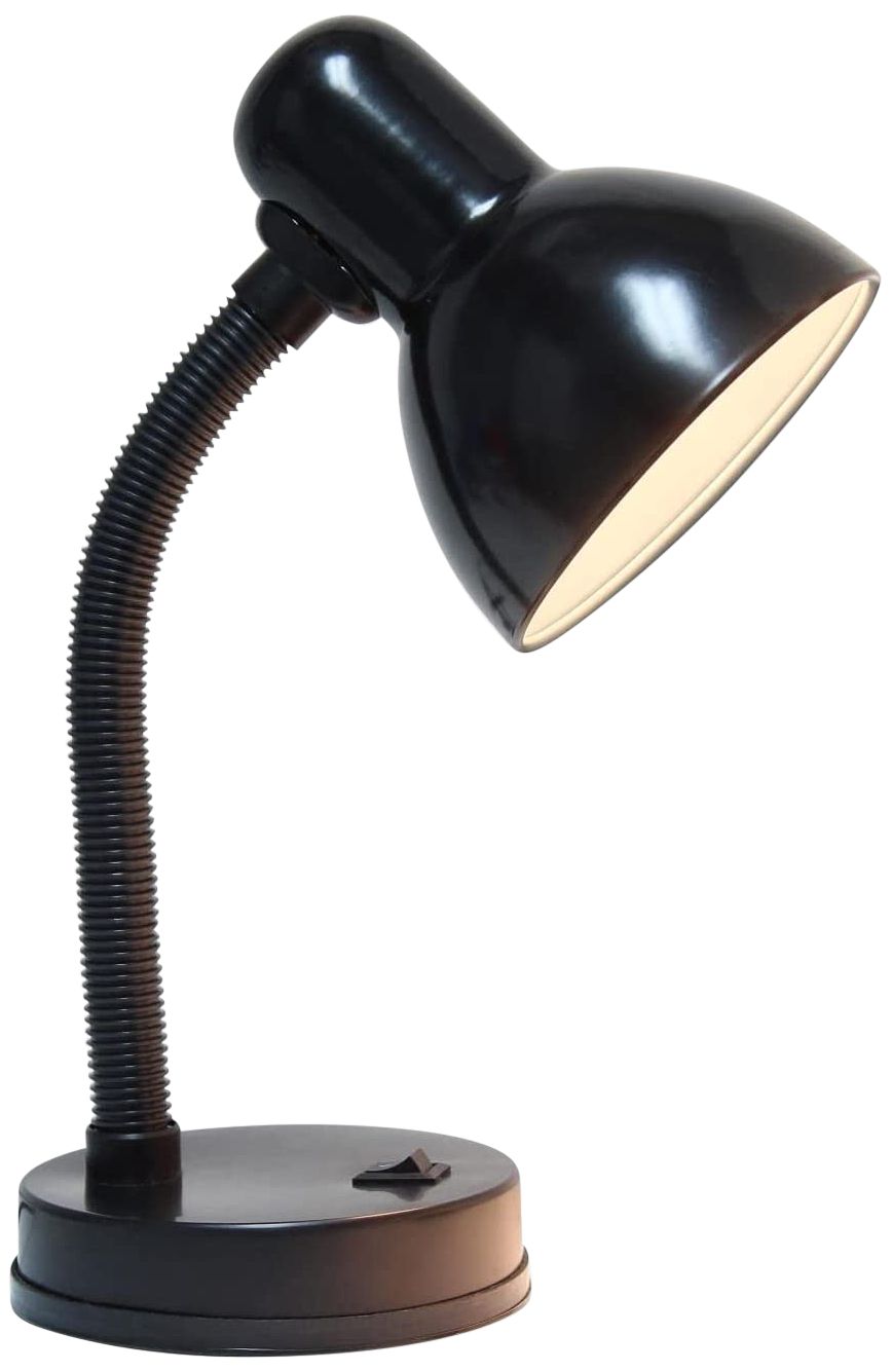 All The Rages Essentix Fundamental 14 1/4" Black Gooseneck Desk Lamp