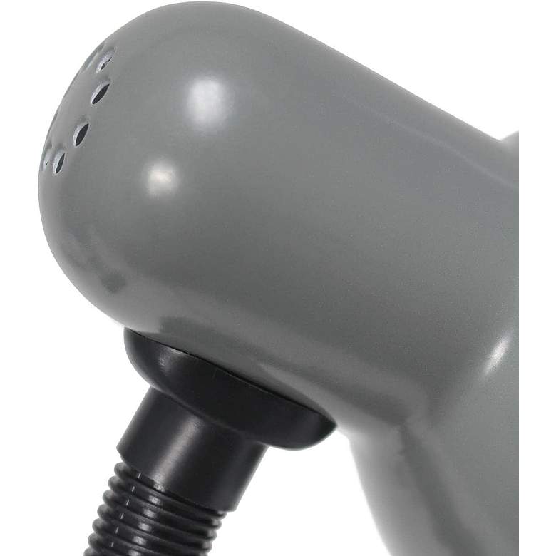 Image 6 All The Rages Essentix Fundamental 14 1/4" Gray Gooseneck Desk Lamp more views