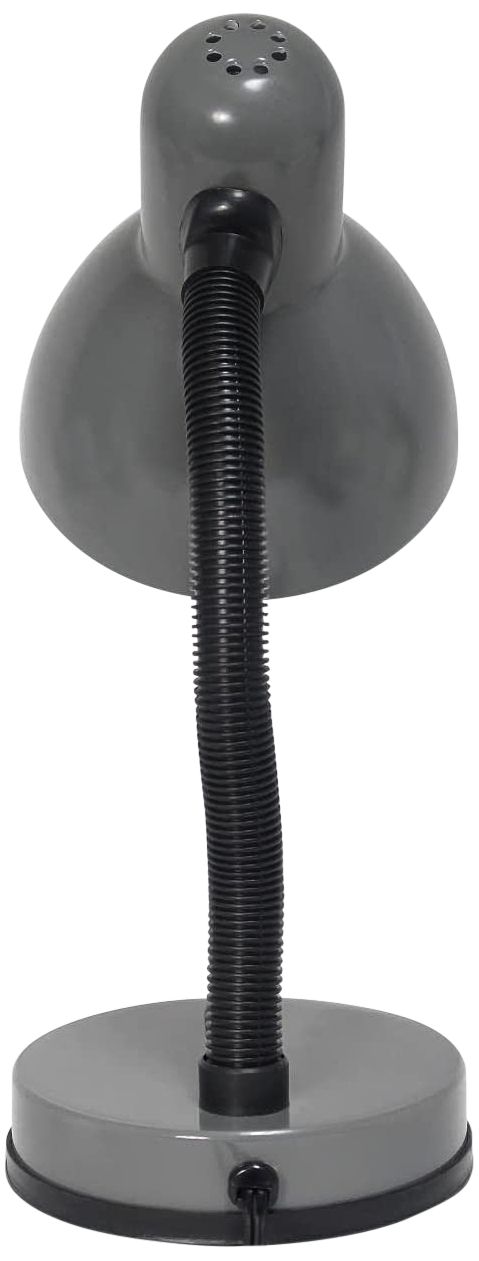 All The Rages Essentix Fundamental 14 1/4" Gray Gooseneck Desk Lamp