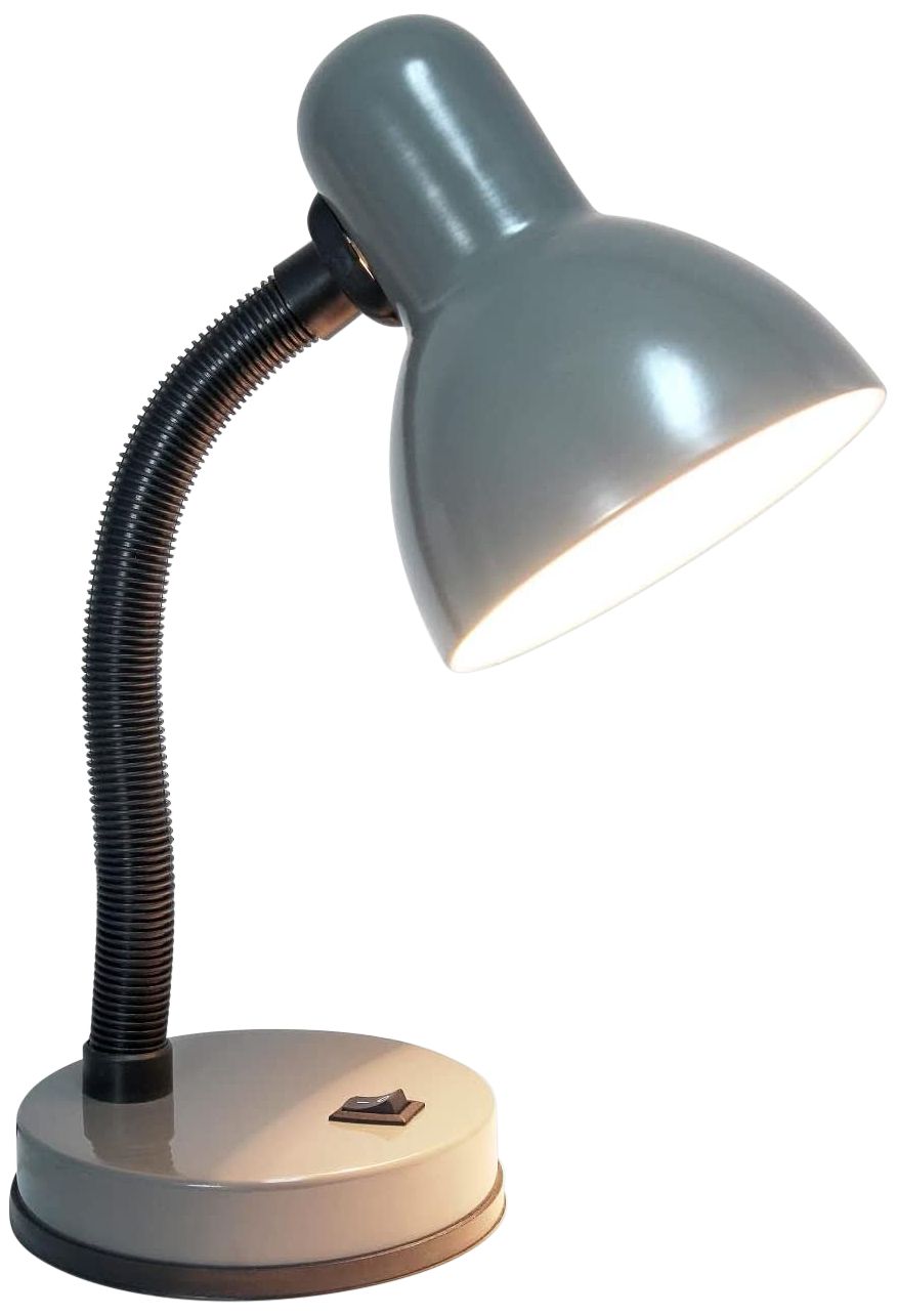 All The Rages Essentix Fundamental 14 1/4" Gray Gooseneck Desk Lamp